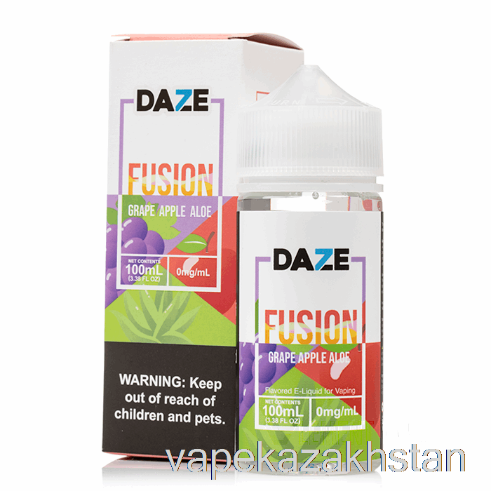 Vape Disposable Grape Apple Aloe - 7 Daze Fusion - 100mL 6mg